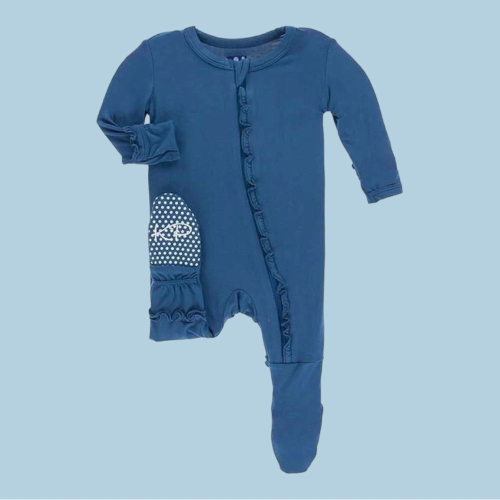 NWT Kickee Ruffle Footie